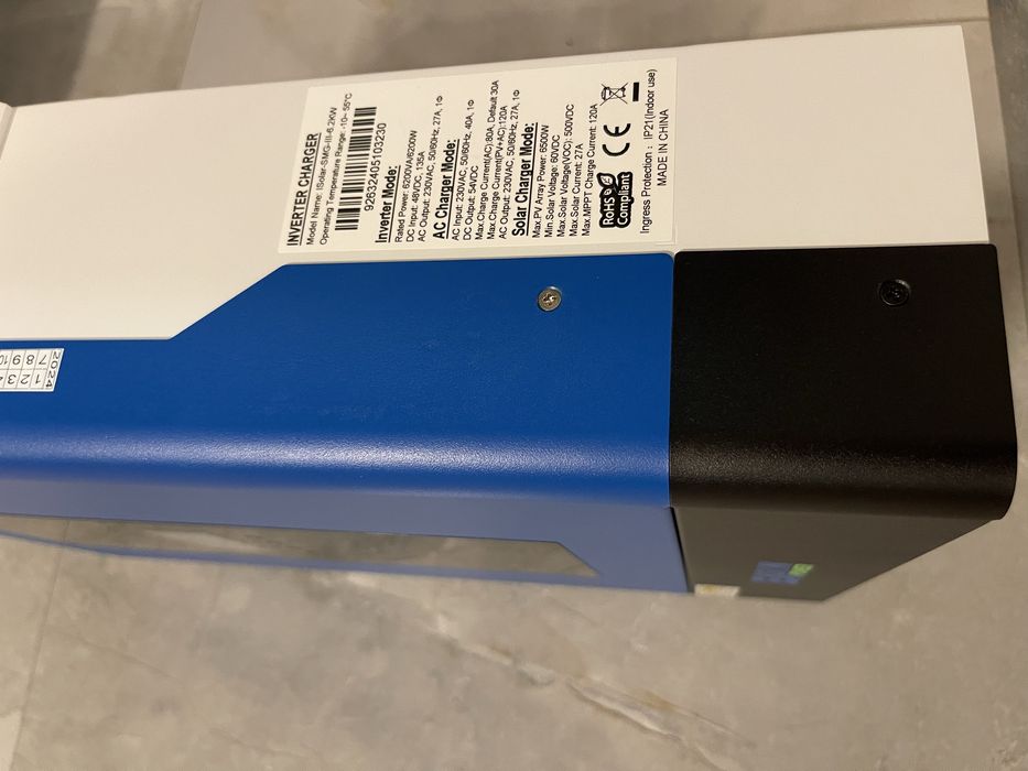 Комплект инвертор 6.2 kWt + аккумулятор 6.8кВт 48V 14S2Р