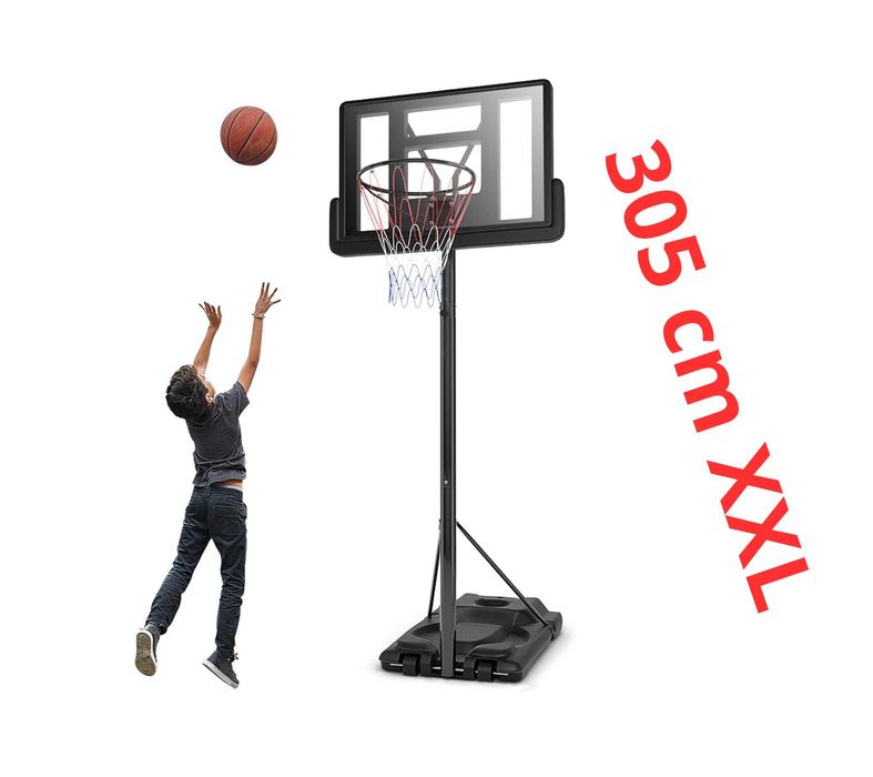 NOWY/promocja Kosz do koszykówki 305 cm 3.05m regulowany wolnostojący