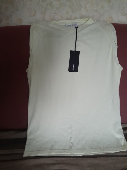 Продаю нову чоловічу вільну футболку без рукавів з органічного котону