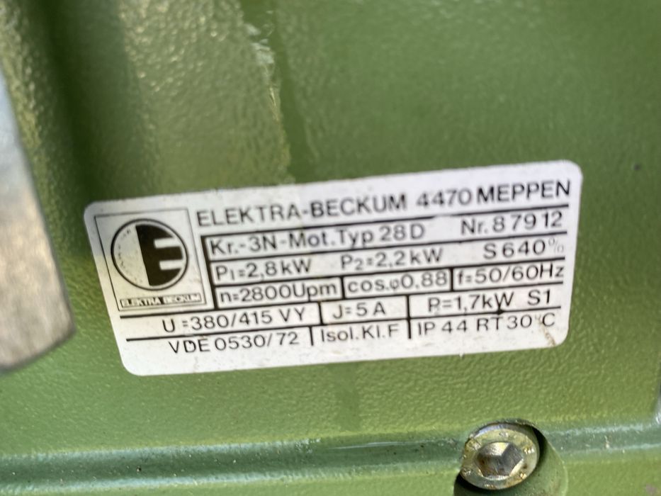 Heblarka grubosciowka elektra beckum 360v