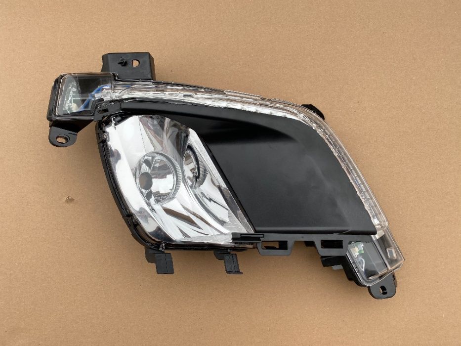 PEUGEOT 308 LIFT 2011 LAMPA LED jazdy dziennej + ramka + halogen