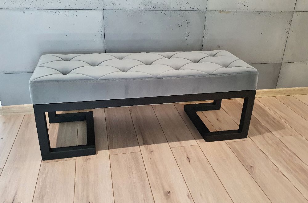 Ławka Loft 3 siedzisko tapicerowane do przedpokoju 110x40cm