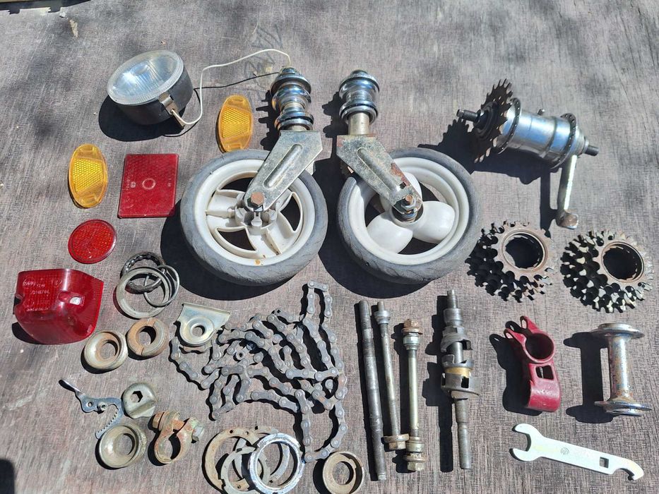 Велосипеды, запчасти, рама vairas, втулка, фара, седло, звездочки