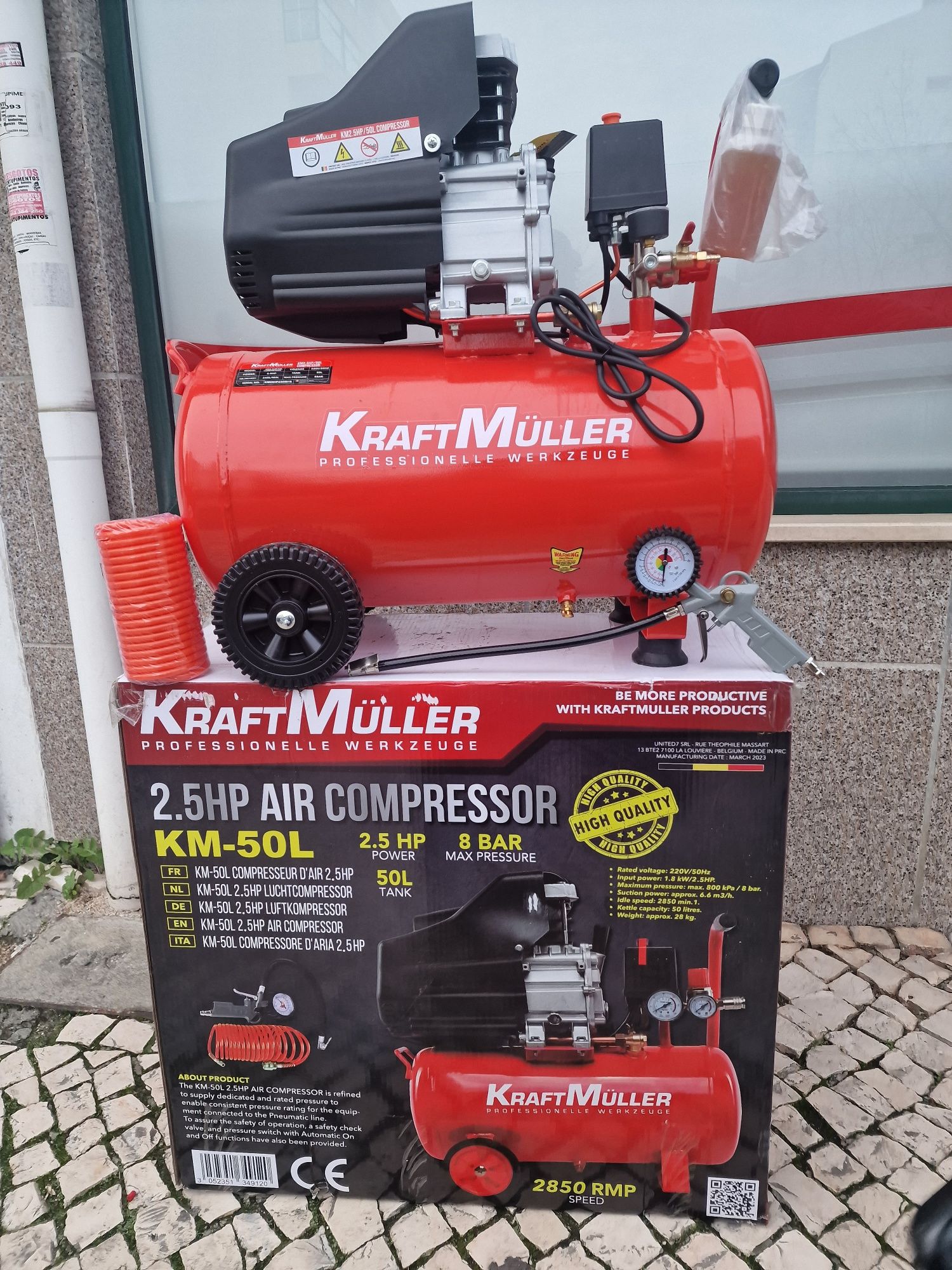 Compressor de 50 litros novo