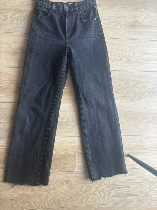 Zara xs spodnie szerokie nogawki wyzszy stan