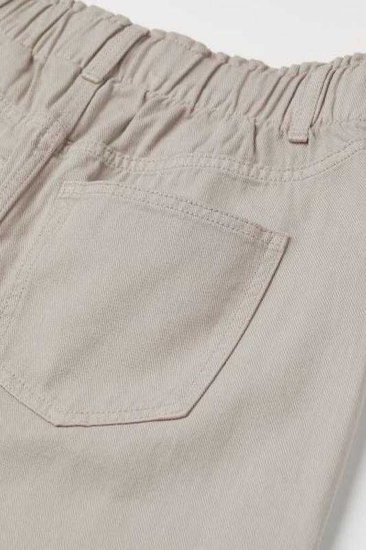 Брюки H&M Штани Джинси H&M нові котонові брюки бежеві баггі з резинкою