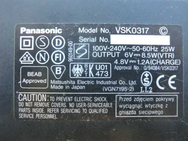 Зарядное для видеокамеры Panasonic