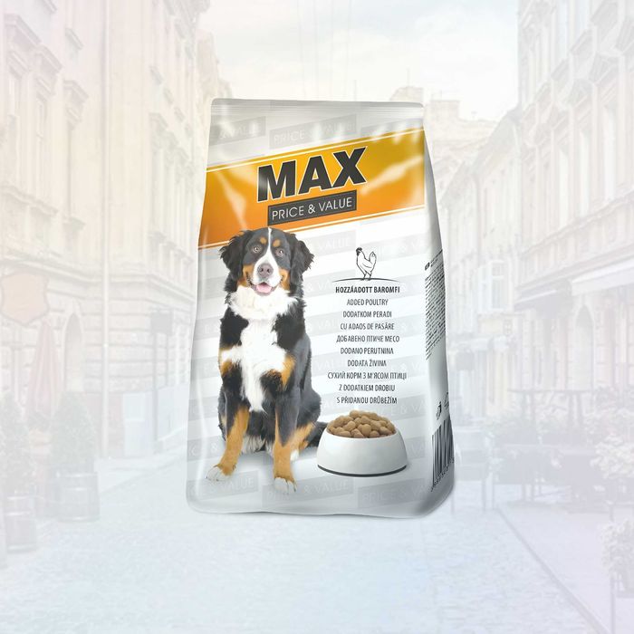 МАКС птиця 10кг - Сухий корм для собак MAX птиця 10кг. (5999508137163)