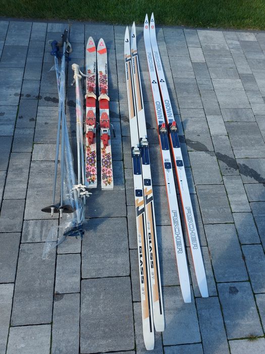 Narty 3 pary używane