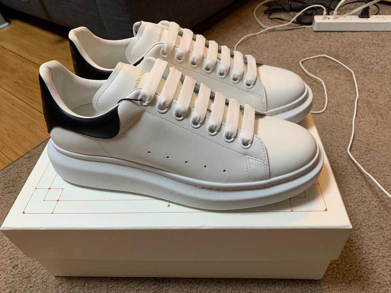 WhiteBlack\AlexanderMcQueen*Damskie*Moda UnisexTrampki.43