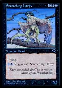 Magic the Gathering  - Screeching Harpy  - Tempest Edition
