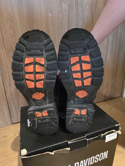 Botas masculinas autênticas Harley Davidson tamanho 42+.
