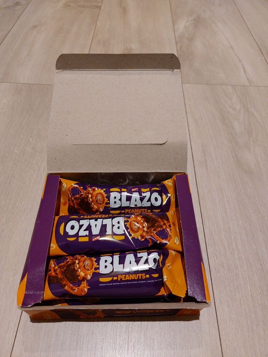 Blazo, Choco Wafers, peanuts, 6 szt , smak Egiptu