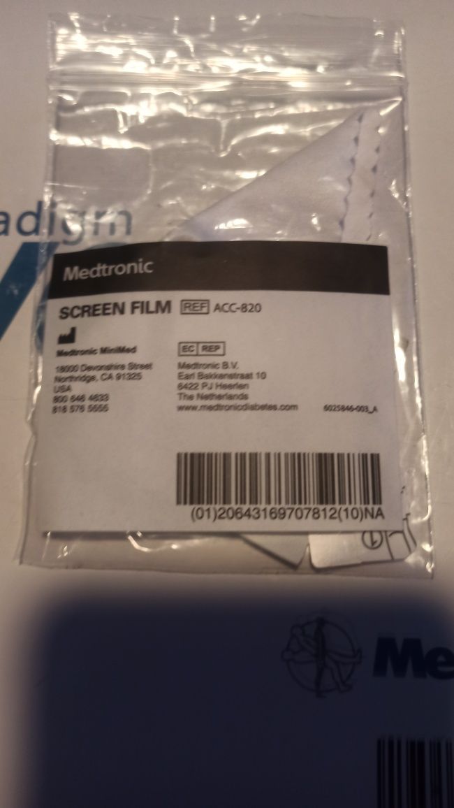 Folia ochronna do wyświetlacza pompy medtronic veo