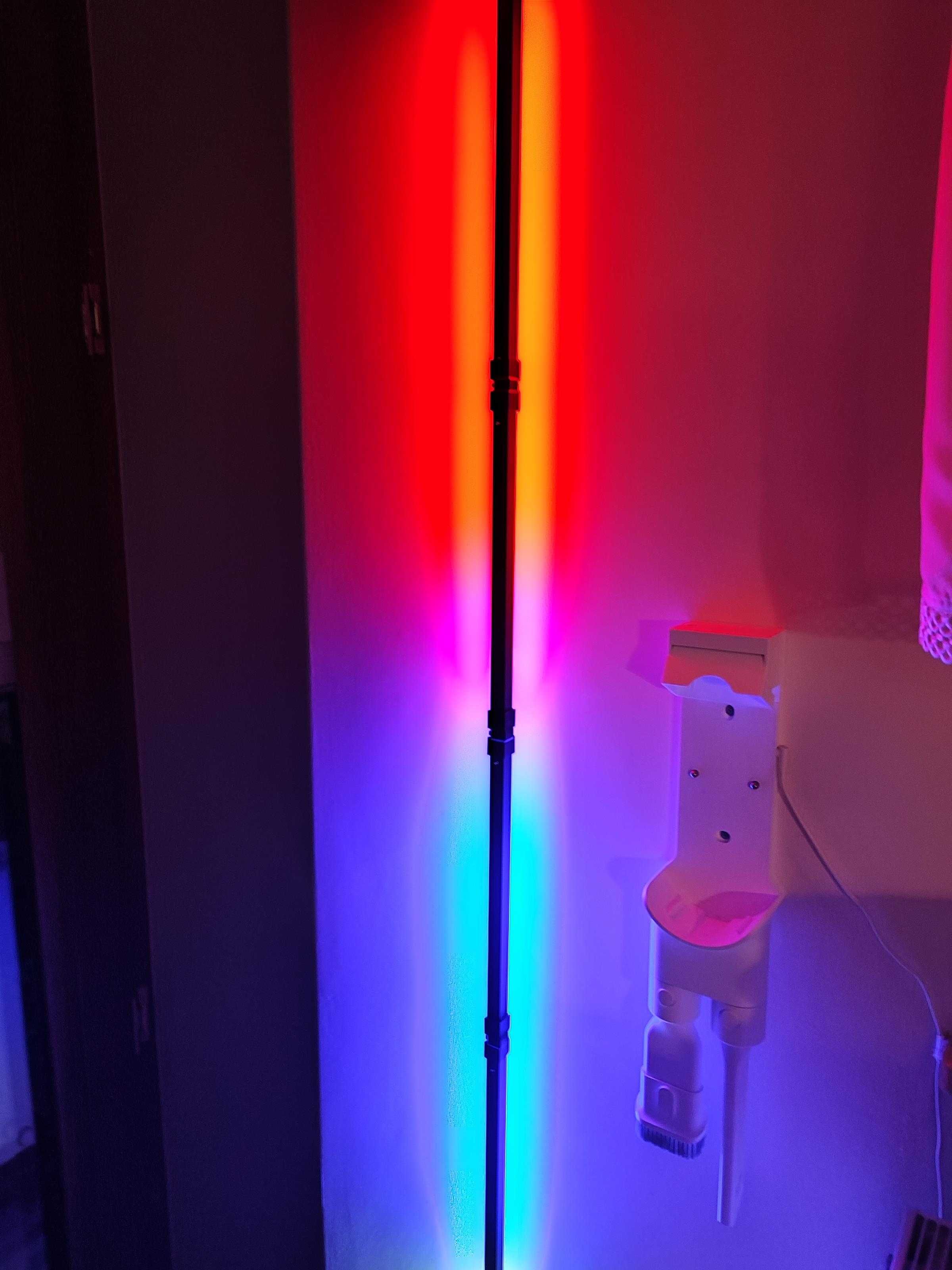 Lampa narożna LED RGB 180cm sterowanie WiFi + pilot jak nowa Tuya