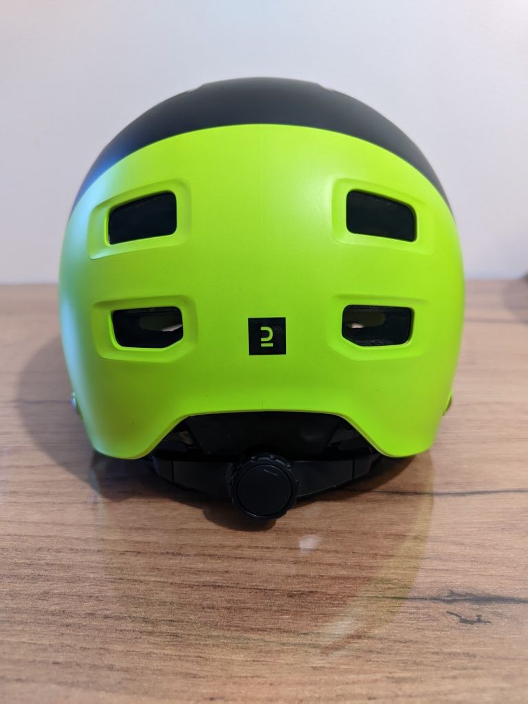 Kask rowerowy dziecięcy orzeszek Btwin 520 czarny 4-14 lat s 52-55 cm