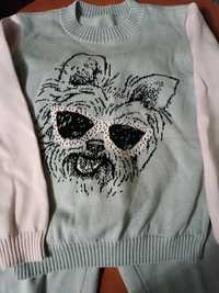 Костюм комплект кофта свитер пуловер 5- 6-7-8 років