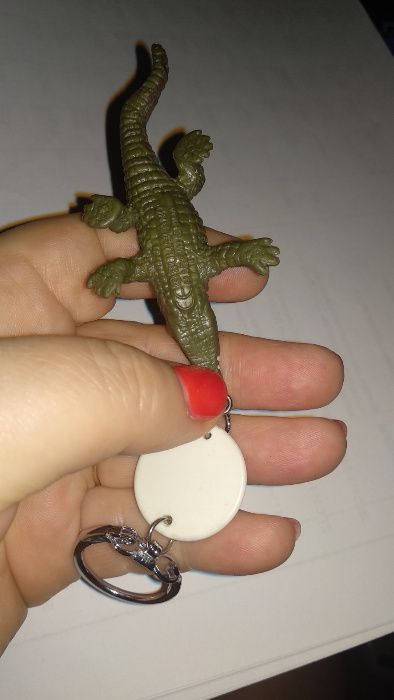 детский брелок крокодил зеленый аллигатор фирменный