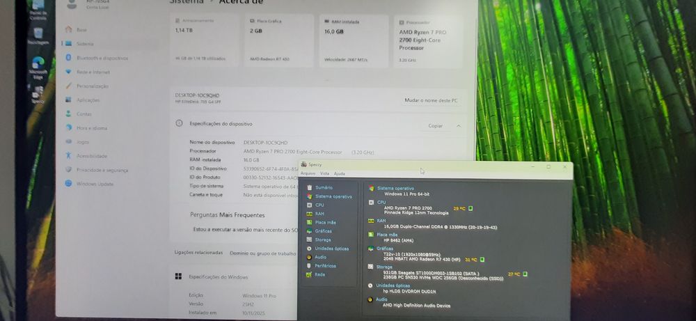 Pack Gaming G4+Lcd 22"P.|Ryzen.7.Pro 2700-3.2G|16G|256G+1TB|5G+BT|W11