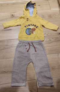 Komplet bluza spodnie dla chłopca 74 bawełna