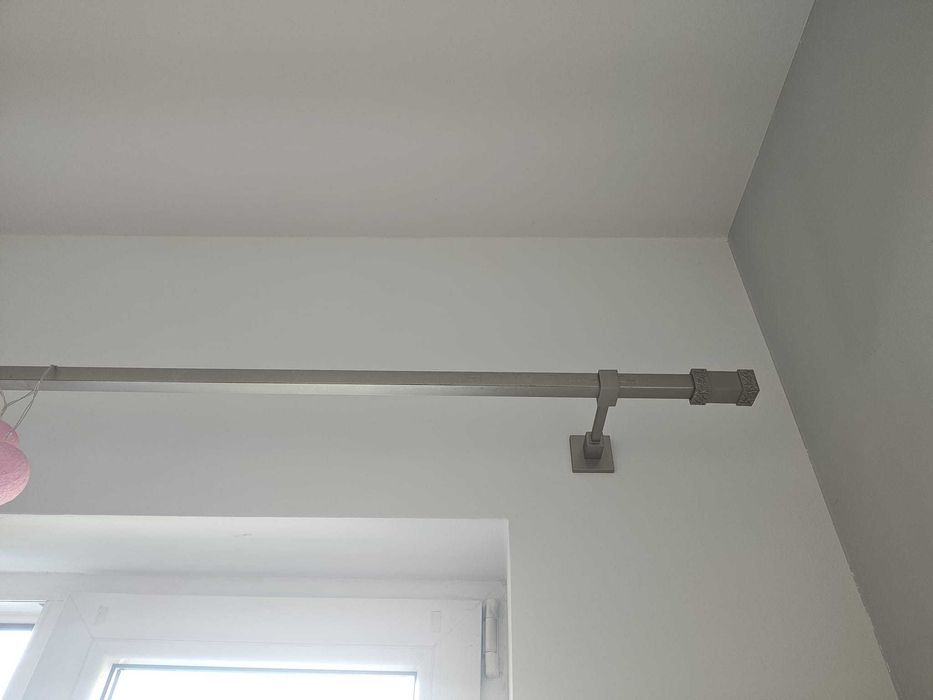 Karnisz 240 cm + wsporniki + końcówki