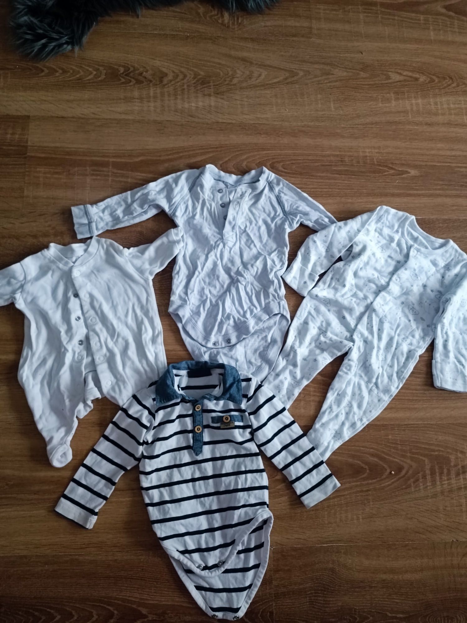 Zadbane białe pajacyki h&M coccodrillo