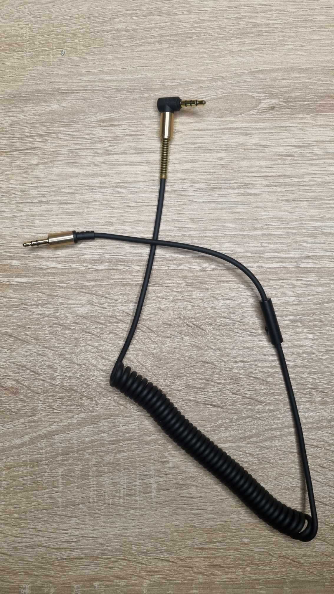 Kabel AUX JACK STEREO 3.5mm SPIRALA do słuchawek