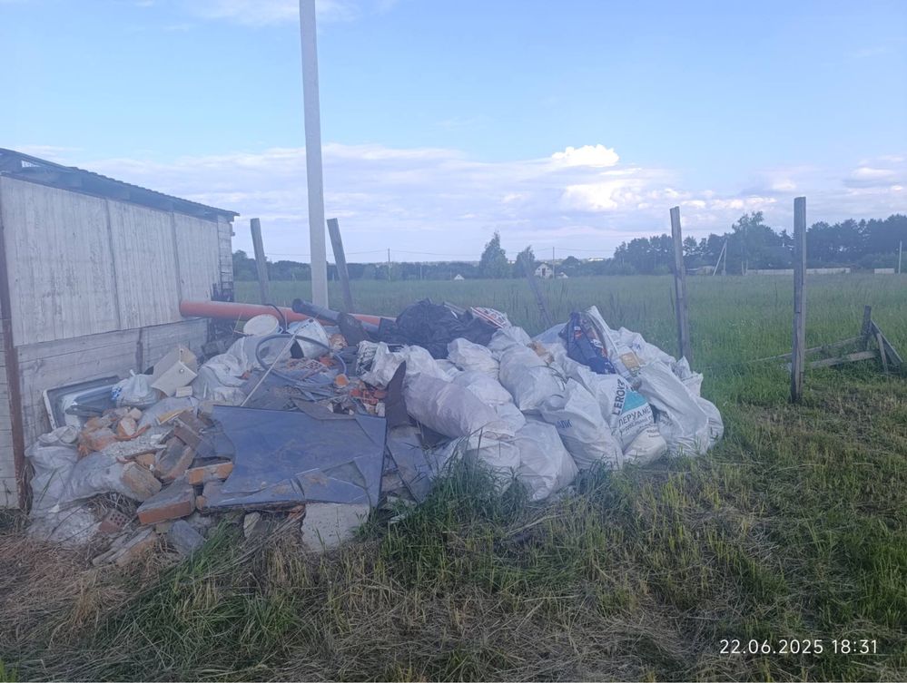 Вивіз сміття мотлоху гілок Вантажники Пустомити Семенівка Містки Львів