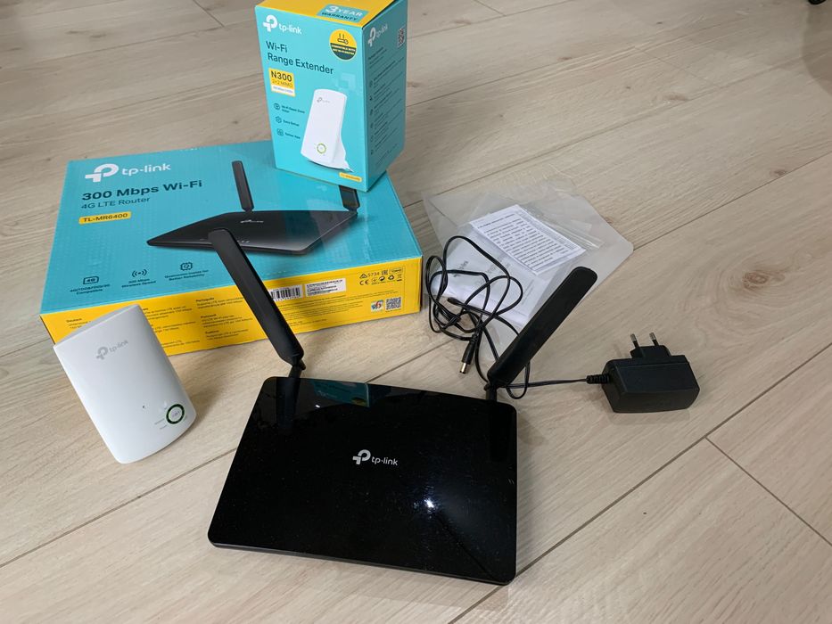 router Tp-link 4G LTE wraz z wzmacniaczem