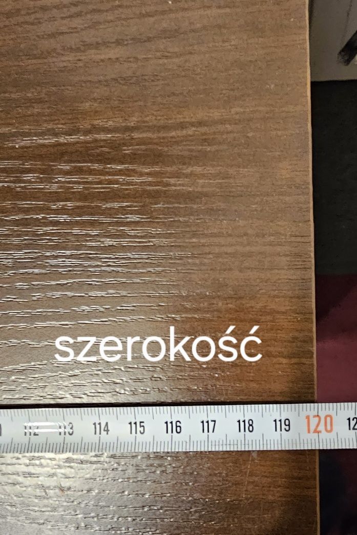 Biurko bodzio Grześ wanilia/orzech na komputer i klawiaturę 120