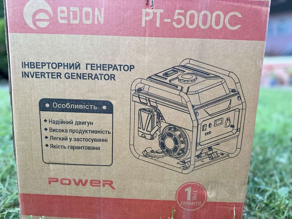 Продам бензогенератор інверторний EDON PT-5000C