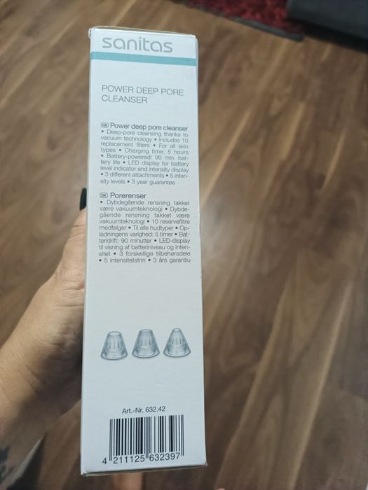 Aparelho de limpeza de poros novo