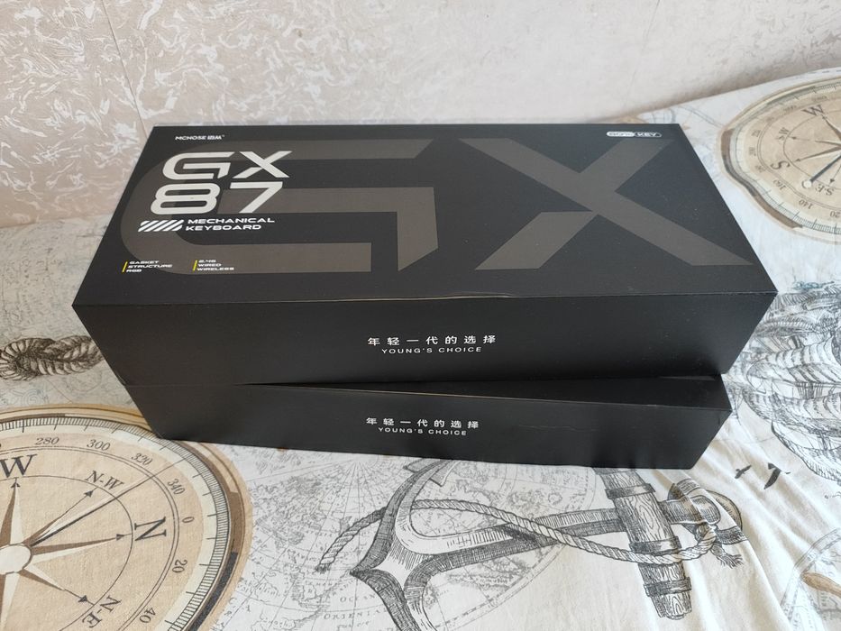 •АЛЮМІНІЙ•MCHOSE GX87 SE-Blue mist switch•ігрова механічна клавіатура•