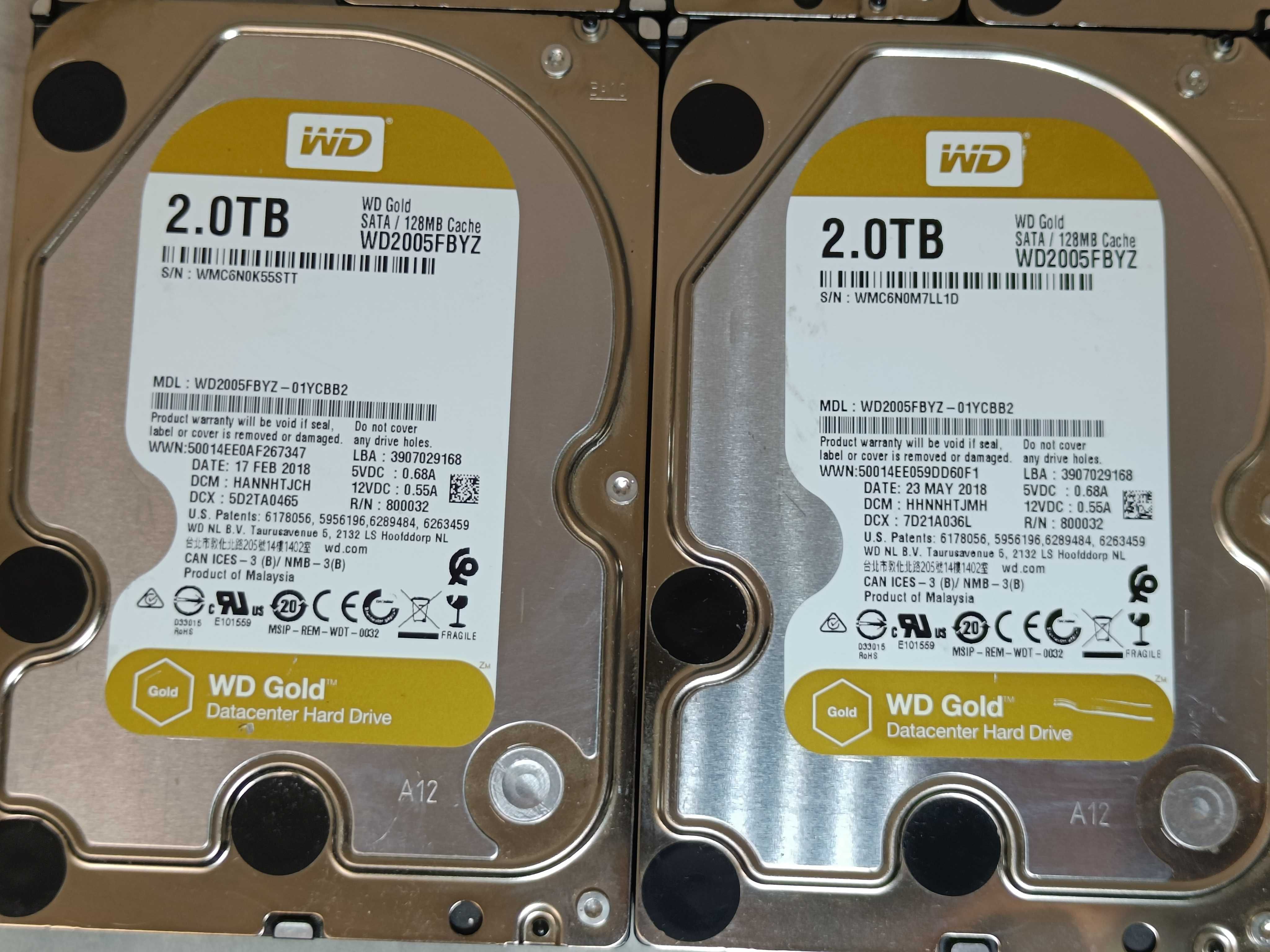 Хард Диск HDD Western Digital GOLD 2 TB 7200RPM 128mb CASH WD2005FBYZ