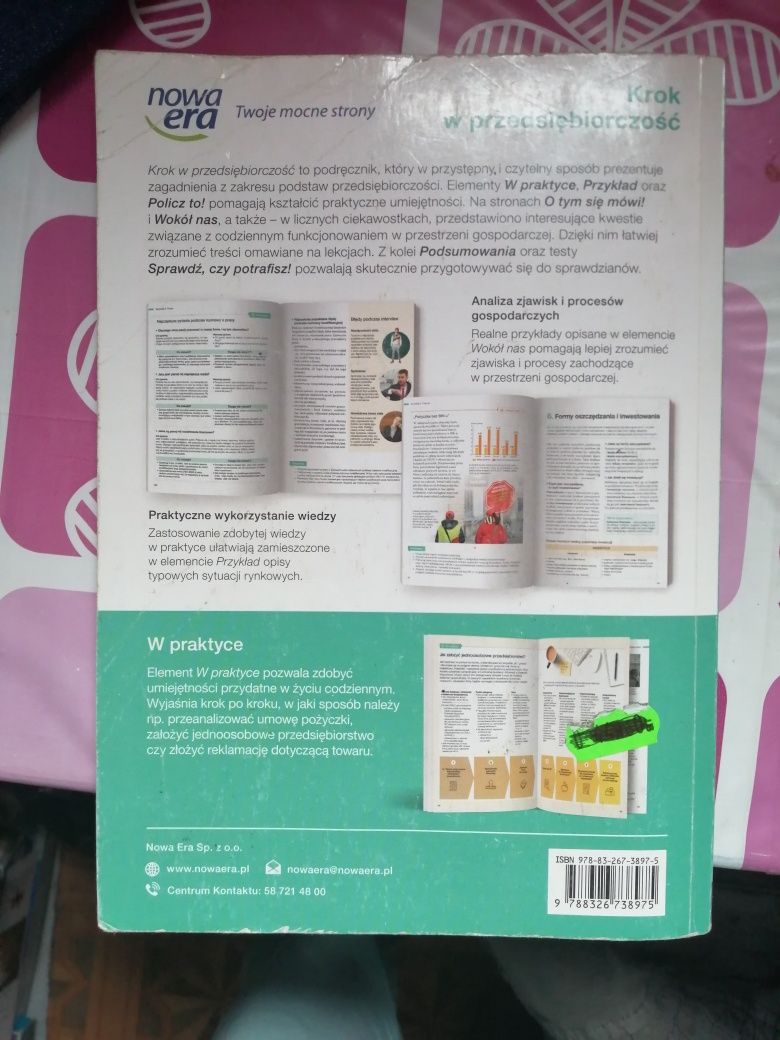 Krok w przedsiębiorczość. Podręcznik do podstaw przedsiębiorczości.