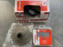 Cassete Shimano + Corrente/Manete SRAM bicicleta