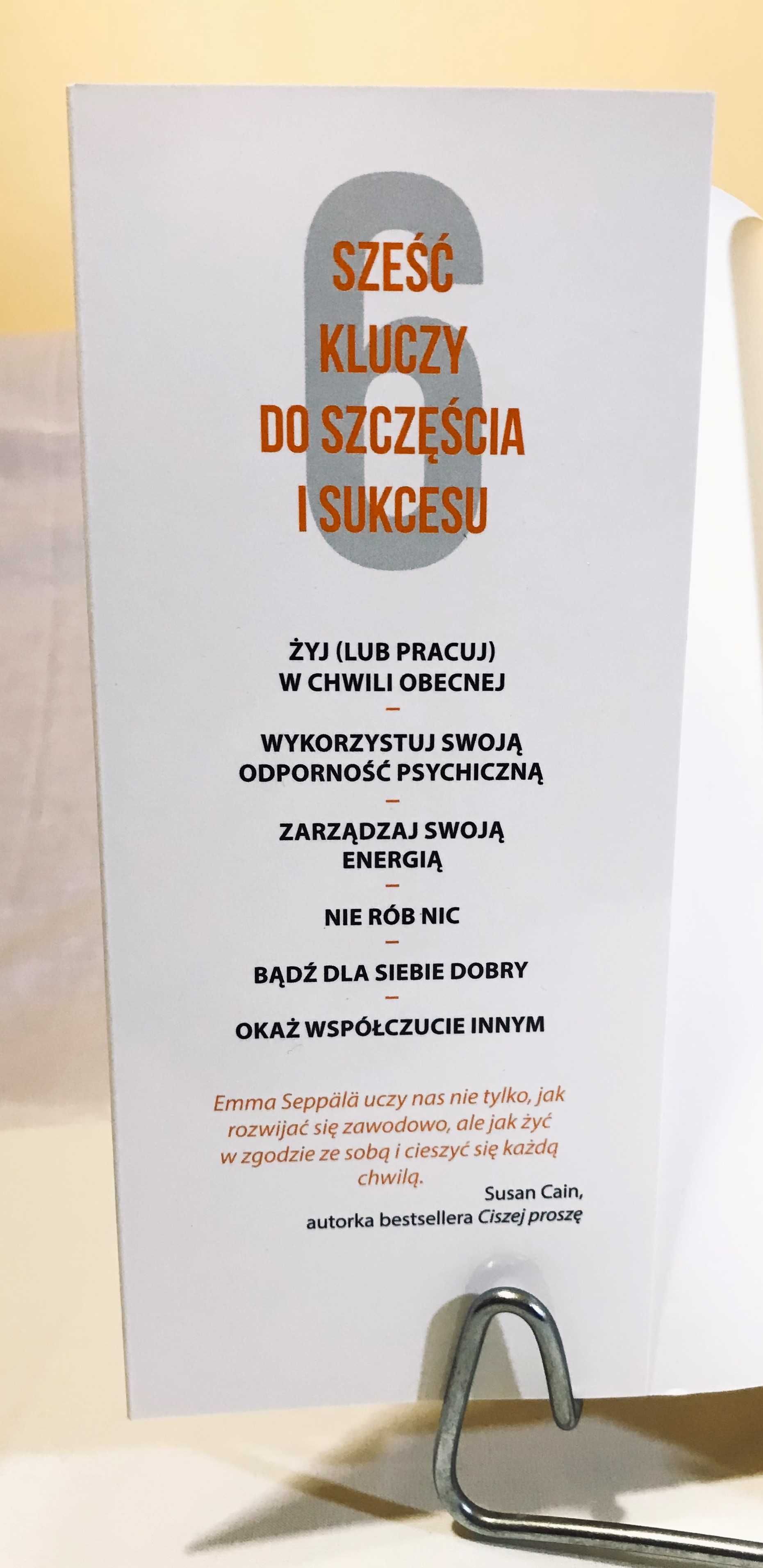 książka poradnik droga do szczęścia e.seppala szczęście sukces rozwój