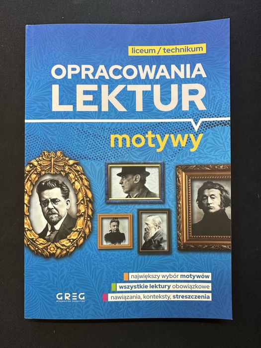 Opracowanie lektur na mature, motywy 2024