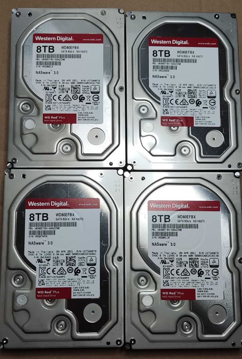 Western Digital 8TB WD Red WD80EFBX - Mam 4szt.