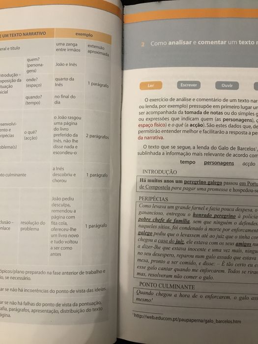 Livro ( glossario)  Língua Portuguesa 7 ano