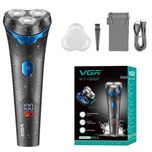 Электрическая аккумуляторная бритва VGR V-314 роторная IPX6 с дисплеем