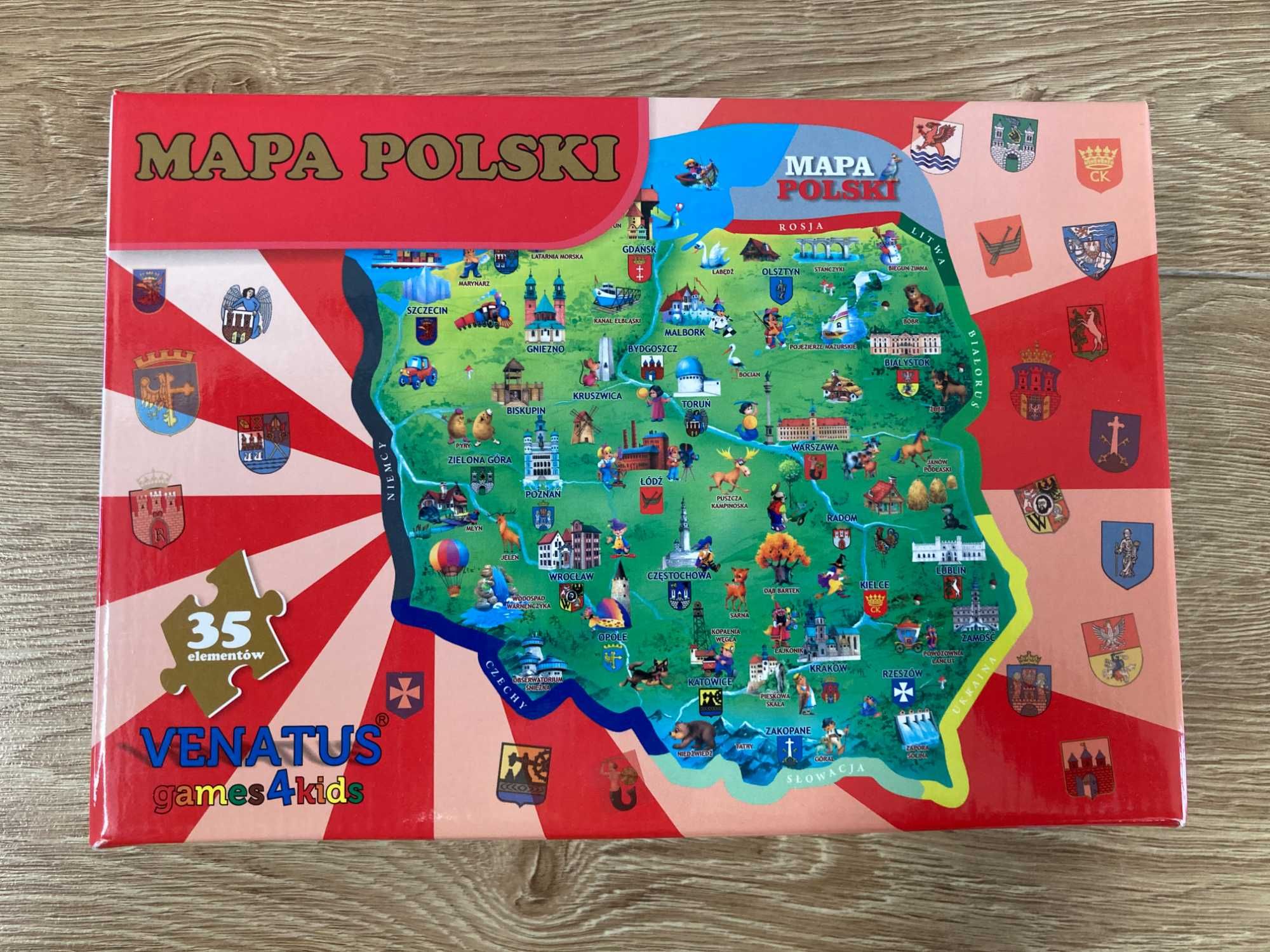 Puzzle mapa Polski