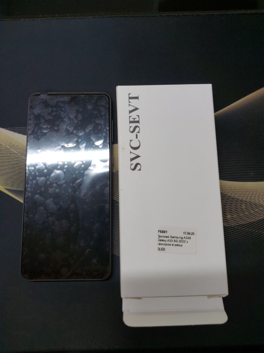 Дисплей Samsung A336 Galaxy A33 5G з сенсором в рамці (Чорний) OLED
