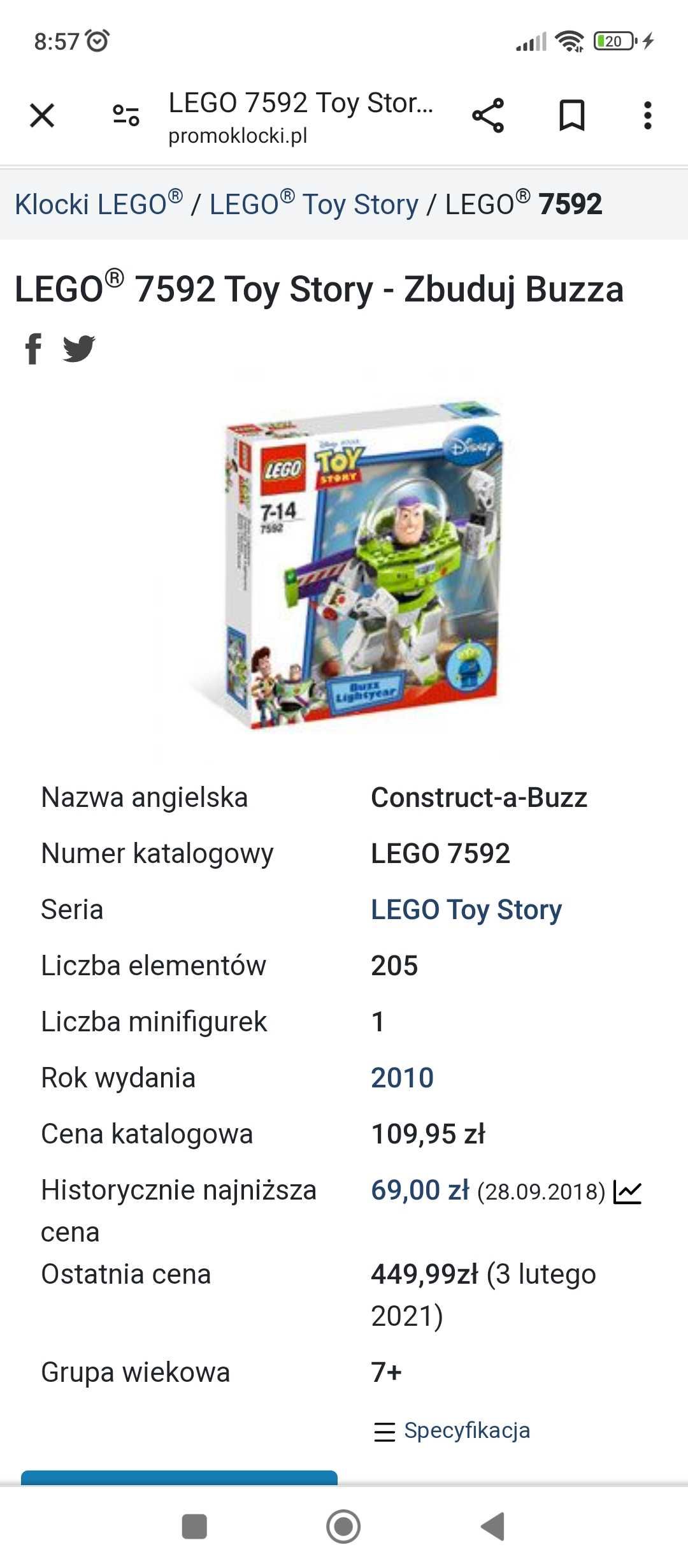 Lego buzz astral. Limitowana Zabawka kolekcjonerska. Nowa