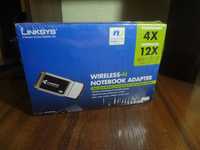 Беспроводной WiFi интернет адаптер CardBus для ноутбука Linksys WPC300