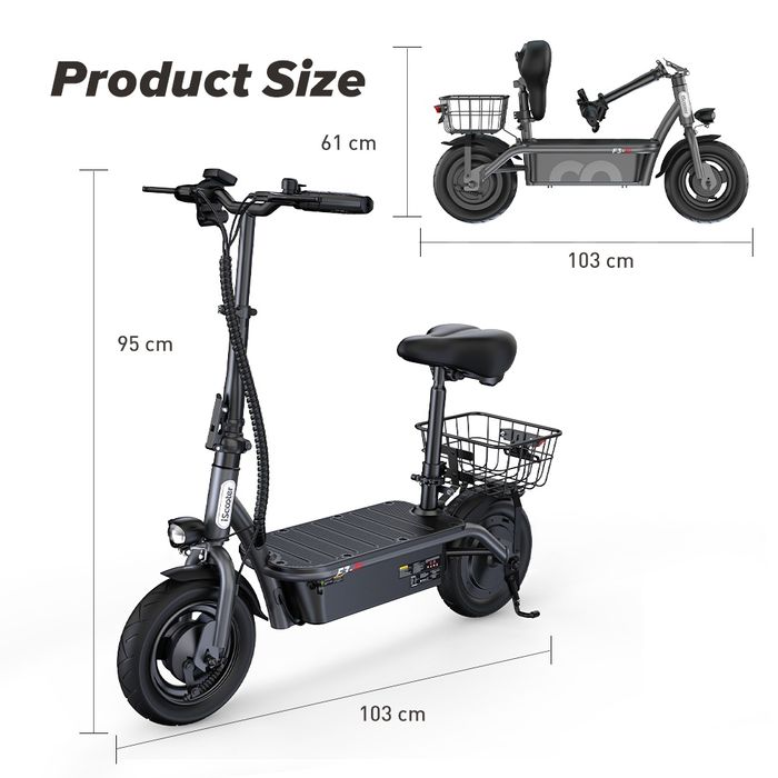 Trotineta 1000w apenas 20kg e 103 cm de comprimento! Caixa selada!