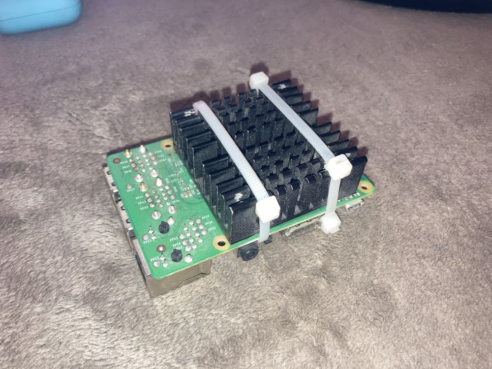 Raspberry Pi 3b + proste chłodzenie