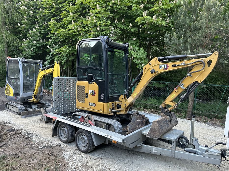 Usługi minikoparką, wynajem minikoparki, roboty ziemne, przyłącza