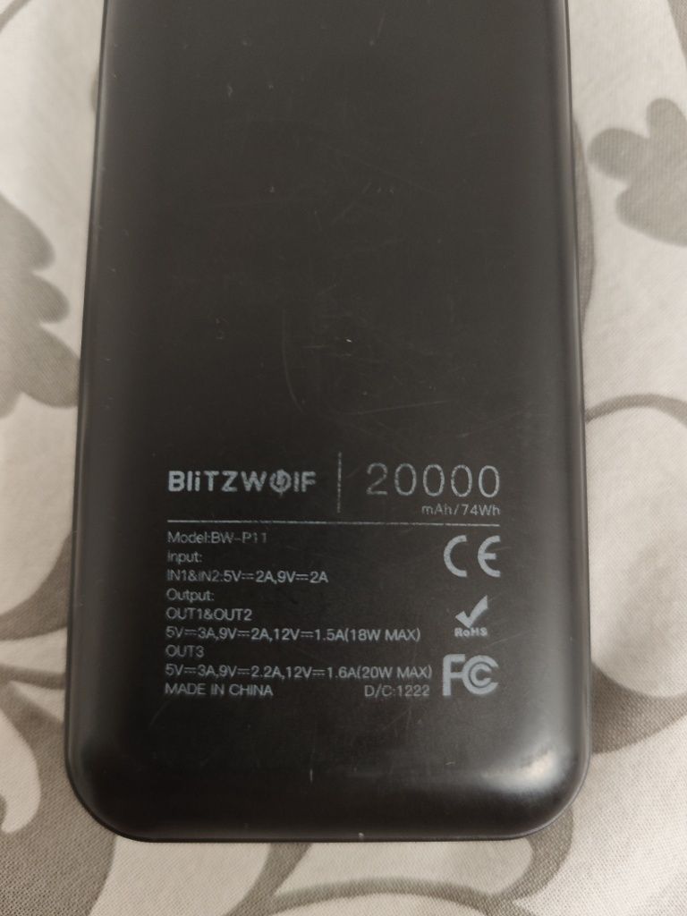 Powerbank 20000 mAh Blitzwolf BW-P11