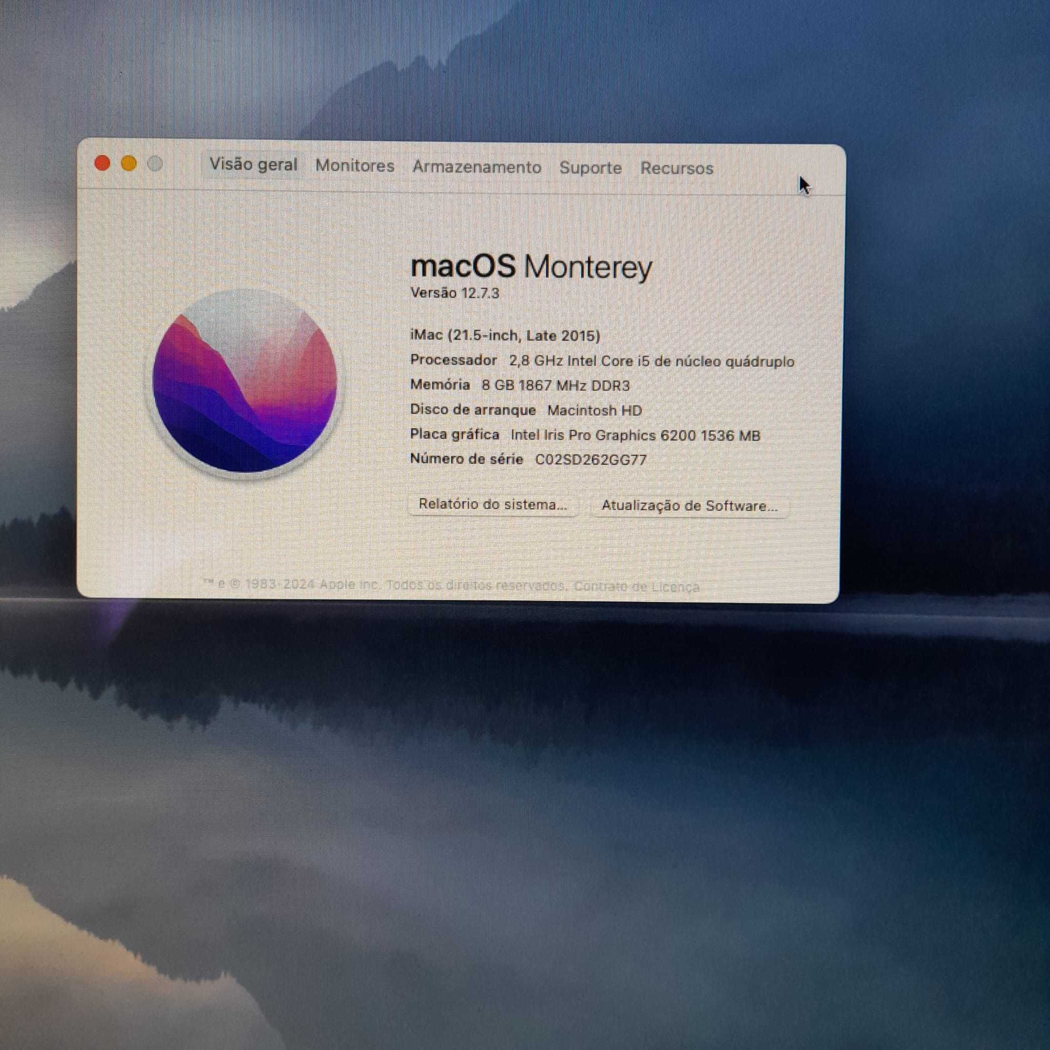 imac 21,5 inch ótimo estado. com caixa original.